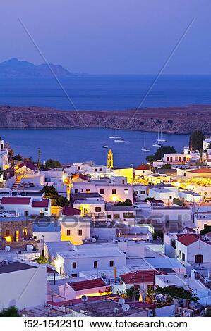 Lindos Village, East Coast, Rodhes Island, The Dodecanese Archipelago, Greece, Europe. View Large Photo Image Stock Image - Lindos Village, East Coast, Rodhes Island, The Dodecanese Archipelago, Greece, Europe.. Fotosearch