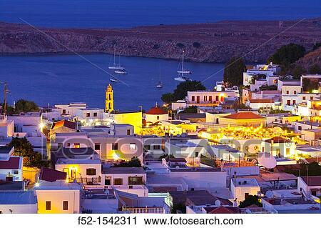Lindos Village, East Coast, Rodhes Island, The Dodecanese Archipelago, Greece, Europe. View Large Photo Image Stock Image - Lindos Village, East Coast, Rodhes Island, The Dodecanese Archipelago, Greece, Europe.. Fotosearch