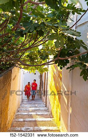 Lindos Village, East Coast, Rodhes Island, The Dodecanese Archipelago, Greece, Europe. View Large Photo Image Stock Image - Lindos Village, East Coast, Rodhes Island, The Dodecanese Archipelago, Greece, Europe.. Fotosearch