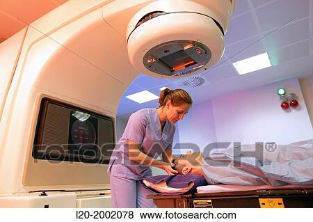 Stock Photo - Linear Particle Accelerator, Radiotherapy, Onkologikoa Hospital, Oncology Institute, Case Center for prevention, diagnosis and treatment of cancer, Donostia, San Sebastian, Gipuzkoa, Basque Country, Spain.. Fotosearch