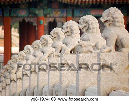 Lions at Summer Palace, Beijing, China View Large Photo Image Stock Photo - Lions at Summer Palace, Beijing, China. Fotosearch