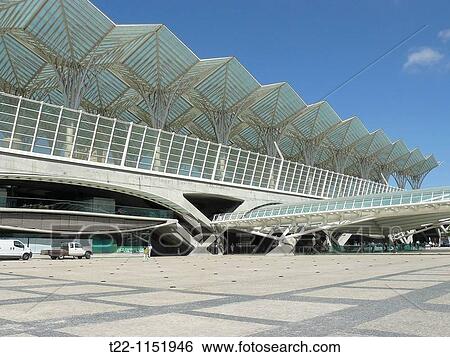 Lisbon Portugal East Station of the architect Santiago Calatrava in the city of Lisbon View Large Photo Image Stock Photograph - Lisbon Portugal East Station of the architect Santiago Calatrava in the city of Lisbon. Fotosearch