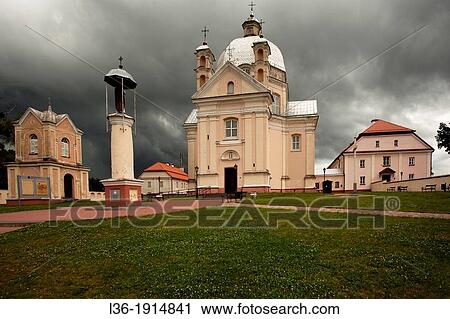 Liskiava polish name Liszkawa, Lithuania Holy Trinity church The former dominican monastery View Large Photo Image Stock Image - Liskiava polish name Liszkawa, Lithuania Holy Trinity church The former dominican monastery. Fotosearch