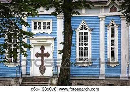 Lithuania, Southern Lithuania, Druskininkai, Russian Orthodox Church View Large Photo Image Stock Photo - Lithuania, Southern Lithuania, Druskininkai, Russian Orthodox Church. Fotosearch