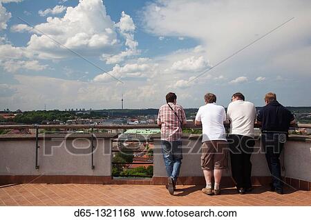 Lithuania, Vilnius, Gediminas Hill visitors. View Large Photo Image Stock Photo - Lithuania, Vilnius, Gediminas Hill visitors.. Fotosearch