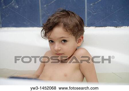 little boy 4 years old taking a bath View Large Photo Image Stock Photo - little boy 4 years old taking a bath. Fotosearch