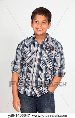 Little Boy posing smailing looking at the camera View Large Photo Image Stock Photo - Little Boy posing smailing looking at the camera. Fotosearch