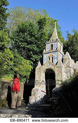 Little Chapel in St Saviours A French priest built it at the bigining of the 20 century with seashell, pebbles and colourful pieces of boken china which he received from all over the world Guernsey, Channel Islands, UK View Large Photo Image Stock Image - Little Chapel in St Saviours A French priest built it at the bigining of the 20 century with seashell, pebbles and colourful pieces of boken china which he received from all over the world Guernsey, Channel Islands, UK. Fotosearch