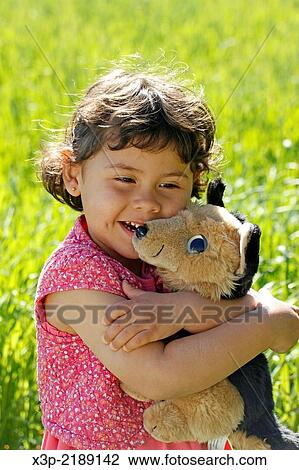 Stock Image - Little girl. 3 years old.. Fotosearch