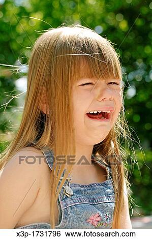 Stock Photograph - Little girl crying. Fotosearch