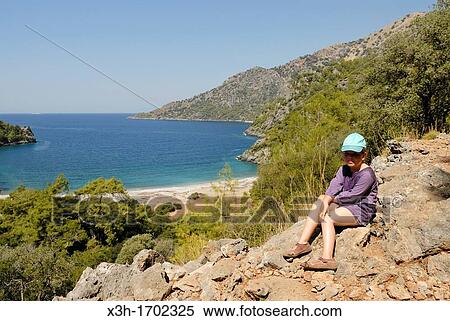 little girl on the Lycian coast, Turkey, Eurasia View Large Photo Image Stock Photography - little girl on the Lycian coast, Turkey, Eurasia. Fotosearch
