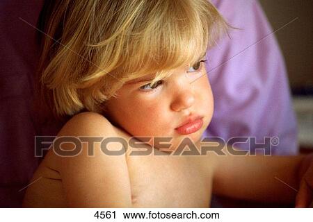Little girl with upset face View Large Photo Image Stock Image - Little girl with upset face. Fotosearch