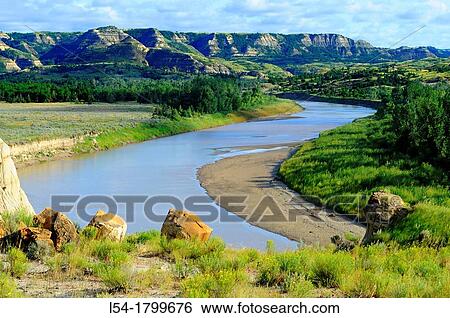 Little Missouri River Theodore Roosevelt National Park North Unit North Dakota ND US View Large Photo Image Stock Photograph - Little Missouri River Theodore Roosevelt National Park North Unit North Dakota ND US. Fotosearch