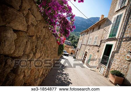 Stock Photo - Little village, Majorca, Balearic Islands, Spain. Fotosearch