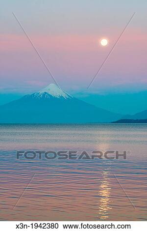 Llanquihue Lake and Osorno Volcano in Puerto Varas, southern Chilean province of Llanquihue, Los Lagos Region. View Large Photo Image Stock Image - Llanquihue Lake and Osorno Volcano in Puerto Varas, southern Chilean province of Llanquihue, Los Lagos Region.. Fotosearch