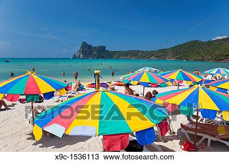 Lo Dalam Beach, Ko Phi-Phi, Thailand View Large Photo Image Stock Image - Lo Dalam Beach, Ko Phi-Phi, Thailand. Fotosearch