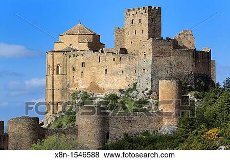 Stock Photo - Loarre Castle, Aragon, Spain. Fotosearch