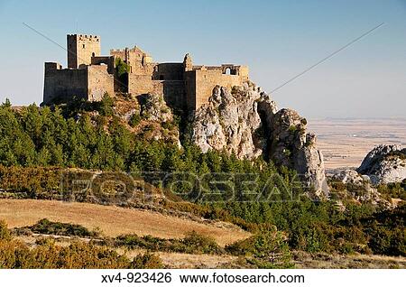 Loarre Castle, Huesca, Arag? n Espaa View Large Photo Image Stock Photograph - Loarre Castle, Huesca, Arag? n Espaa. Fotosearch