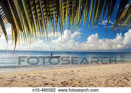 Local passing beach in dugout canoe (pirogue), Ile aux Nattes (Nosy Nato), Madagascar View Large Photo Image Stock Image - Local passing beach in dugout canoe (pirogue), Ile aux Nattes (Nosy Nato), Madagascar. Fotosearch