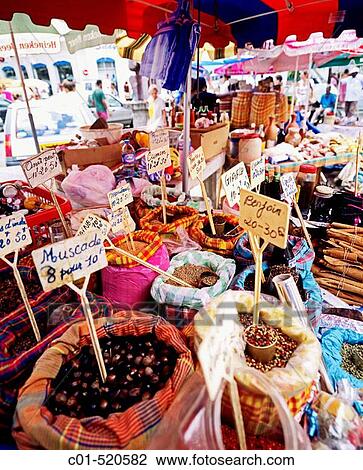 Local spices merchant stall at Pointe-? -Pitre market. Guadeloupe, Caribbean, France View Large Photo Image Stock Image - Local spices merchant stall at Pointe-? -Pitre market. Guadeloupe, Caribbean, France. Fotosearch