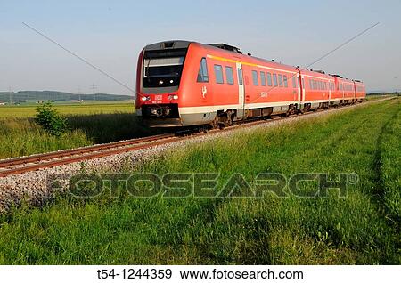 Local Train of Deutsche Bahn AG View Large Photo Image Stock Photo - Local Train of Deutsche Bahn AG. Fotosearch
