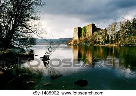 Loch Awe, Argyll and Bute, Scotland Innis Chonnel Castle, evening light Early Campbell stronghold at least 700 years old View Large Photo Image Stock Image - Loch Awe, Argyll and Bute, Scotland Innis Chonnel Castle, evening light Early Campbell stronghold at least 700 years old. Fotosearch