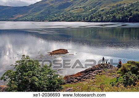 Stock Image - Loch Long, Highland, Scotland, UK. Fotosearch