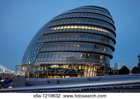 London City Hall illuminated at night, GLA, London View Large Photo Image Stock Image - London City Hall illuminated at night, GLA, London. Fotosearch