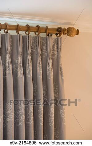London house, curtain detail. View Large Photo Image Stock Photograph - London house, curtain detail.. Fotosearch