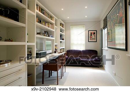 Stock Photo - London house showing rear extension designed by an architect.. Fotosearch