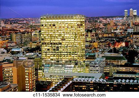 london panoramic night view barbican england uk View Large Photo Image Picture - london panoramic night view barbican england uk. Fotosearch