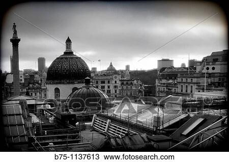 London, roofs, Nelson??s Column in Trafalgar Square View Large Photo Image Stock Image - London, roofs, Nelson??s Column in Trafalgar Square. Fotosearch