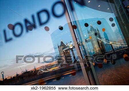 London sign and Tower Bridge, London UK View Large Photo Image Stock Photography - London sign and Tower Bridge, London UK. Fotosearch