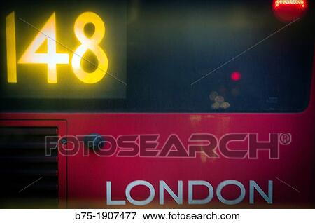 Stock Photo - London transport, 148 double decker bus. Fotosearch