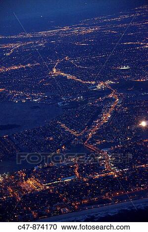 Long Beach Boulevard on the right, view of Long Beach from the air at dusk, New York, USA View Large Photo Image Stock Image - Long Beach Boulevard on the right, view of Long Beach from the air at dusk, New York, USA. Fotosearch