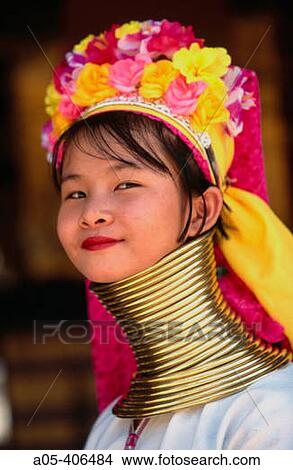 Long Neck karen woman (Myanmar). Giraffe woman. North tribes. Tha Ton. Chiang Mai province. Thailand. View Large Photo Image Picture - Long Neck karen woman (Myanmar). Giraffe woman. North tribes. Tha Ton. Chiang Mai province. Thailand.. Fotosearch