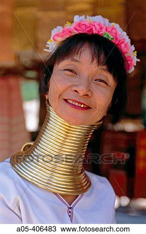 Long Neck karen woman (Myanmar). Giraffe woman. North tribes. Tha Ton. Chiang Mai province. Thailand. View Large Photo Image Stock Image - Long Neck karen woman (Myanmar). Giraffe woman. North tribes. Tha Ton. Chiang Mai province. Thailand.. Fotosearch