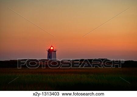 Stock Image - Long Point Lighthouse, Provincetown, Cape Cod, MA, Massachusetts, USA. Fotosearch