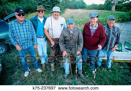 Stock Photo - Longtime fishing buddies. Fotosearch
