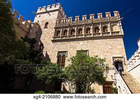 Lonja de la Seda - Valencia - Comunidad Valenciana - Spain - Europe. View Large Photo Image Stock Image - Lonja de la Seda - Valencia - Comunidad Valenciana - Spain - Europe.. Fotosearch