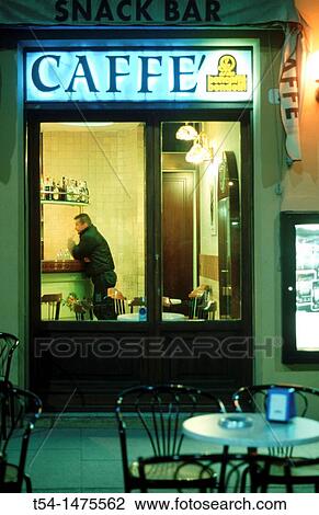 Look at an Italian cafe in the evening View Large Photo Image Stock Image - Look at an Italian cafe in the evening. Fotosearch