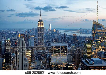 Looking South from Midtown Manhattan at the Empire State Building and Surrounding Area. View Large Photo Image Stock Image - Looking South from Midtown Manhattan at the Empire State Building and Surrounding Area.. Fotosearch