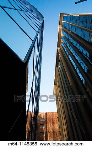 Looking up at Los Angeles skyscrapers View Large Photo Image Stock Photography - Looking up at Los Angeles skyscrapers. Fotosearch