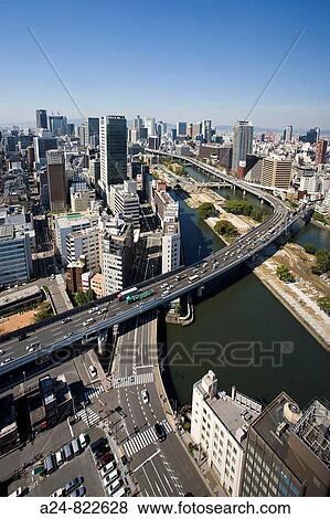 Loop Expressway, Osaka City, Kansai, Japan (October 2008) View Large Photo Image Stock Photo - Loop Expressway, Osaka City, Kansai, Japan (October 2008). Fotosearch