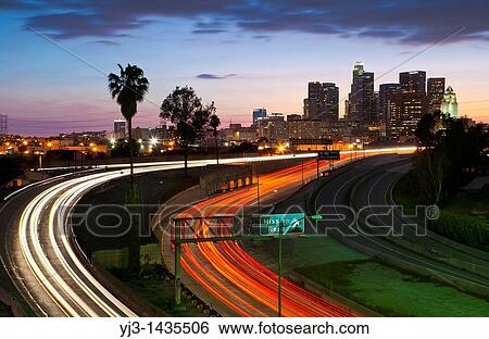 Los Angeles skyline, California, USA View Large Photo Image Stock Photograph - Los Angeles skyline, California, USA. Fotosearch