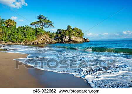 Los Cacaos beach. Samana Peninsula. Dominican Republic. West Indies. Caribbean. View Large Photo Image Stock Image - Los Cacaos beach. Samana Peninsula. Dominican Republic. West Indies. Caribbean.. Fotosearch