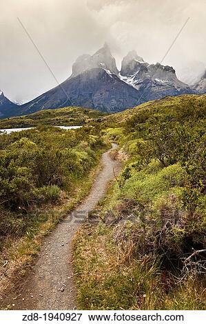 Stock Photo - los cuernos (the horns) in torres paine national park. Fotosearch