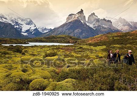 Stock Photography - los cuernos (the horns) in torres paine national park. Fotosearch