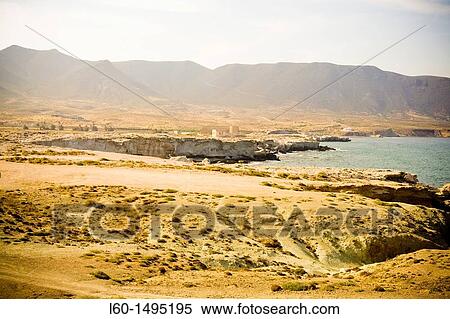 Los Escullos in Cabo de Gata Almeria Spain View Large Photo Image Stock Photography - Los Escullos in Cabo de Gata Almeria Spain. Fotosearch