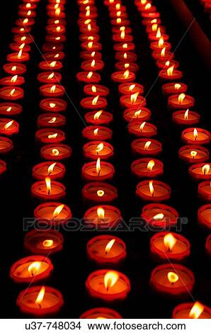 Lotus Candle Light View Large Photo Image Picture - Lotus Candle Light. Fotosearch